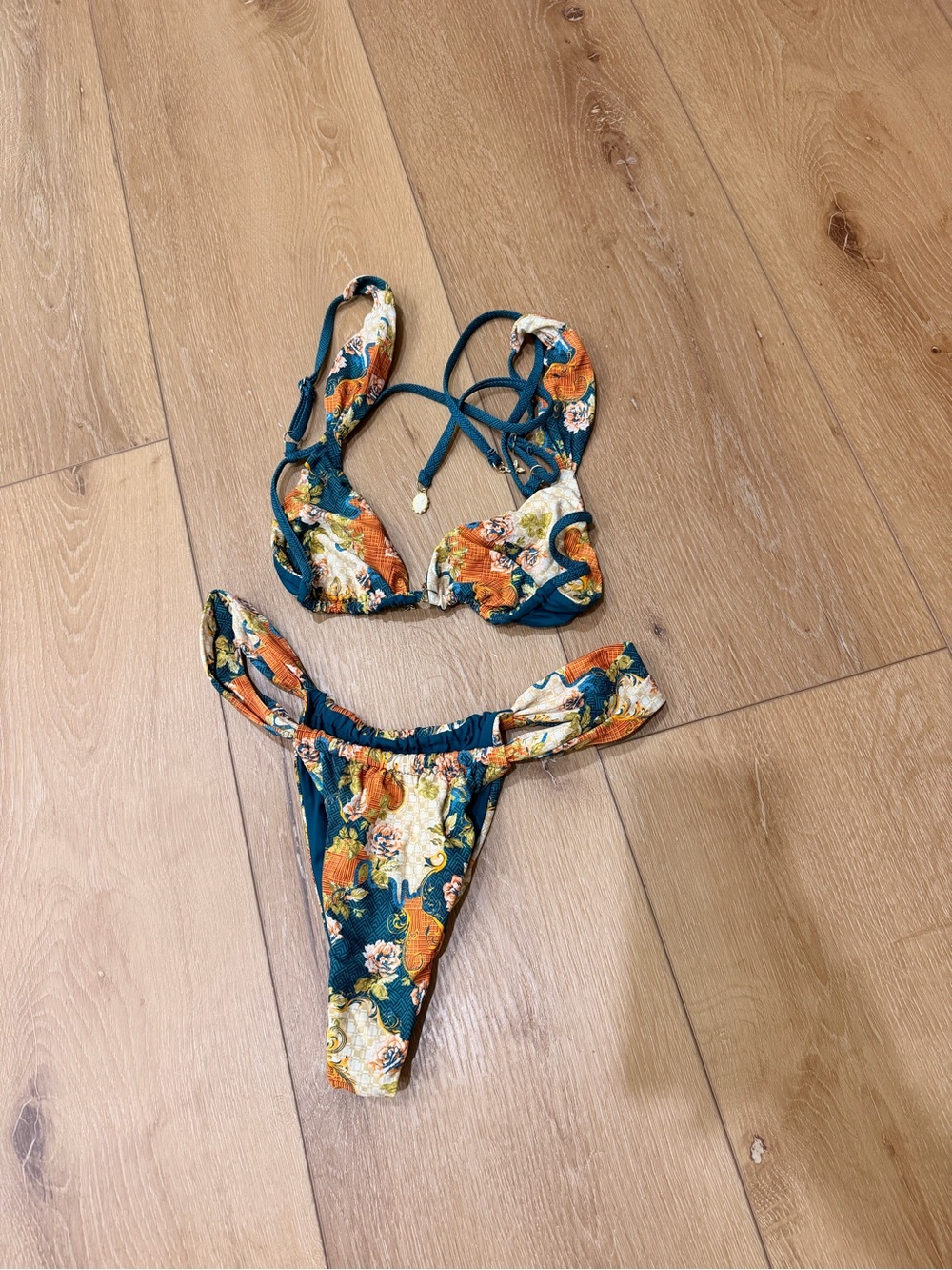 Bydee Antiqua Print Bikini Set